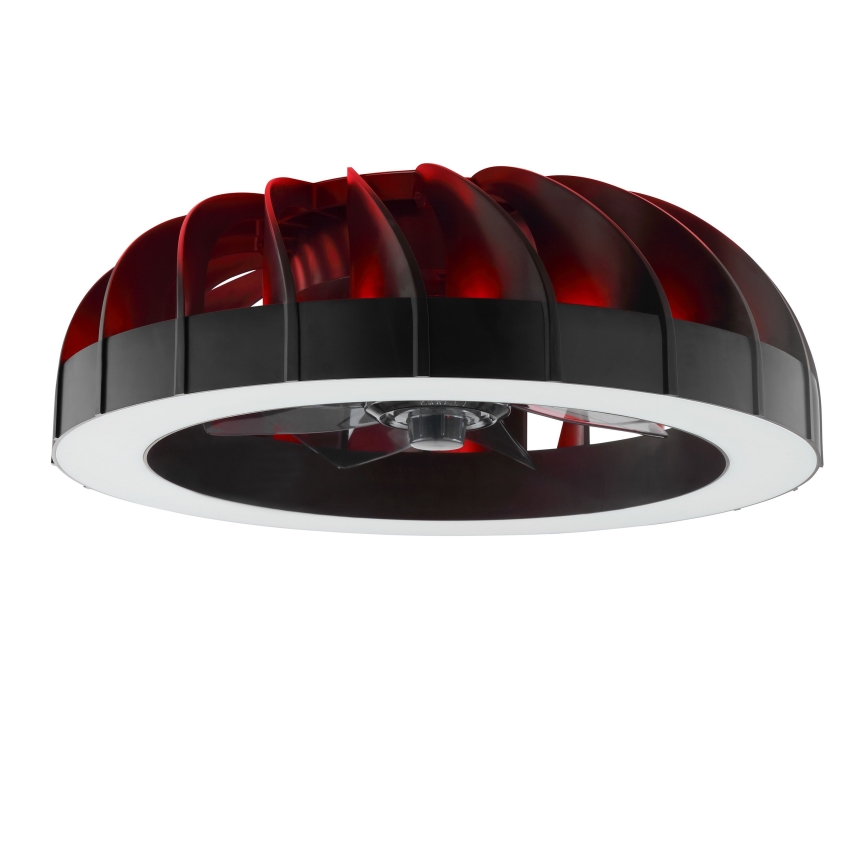 Brilliant - LED RGBW Prigušivi stropni ventilator sa svjetlom FANORA LED/30W/230V 2700-6500K pr. 46 cm crna + daljinski upravljač