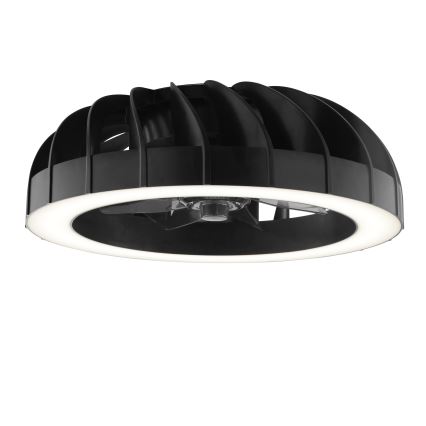Brilliant - LED RGBW Prigušivi stropni ventilator sa svjetlom FANORA LED/30W/230V 2700-6500K pr. 46 cm crna + daljinski upravljač