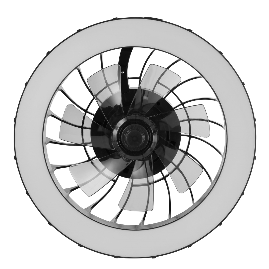Brilliant - LED RGBW Prigušivi stropni ventilator sa svjetlom FANORA LED/30W/230V 2700-6500K pr. 46 cm crna + daljinski upravljač