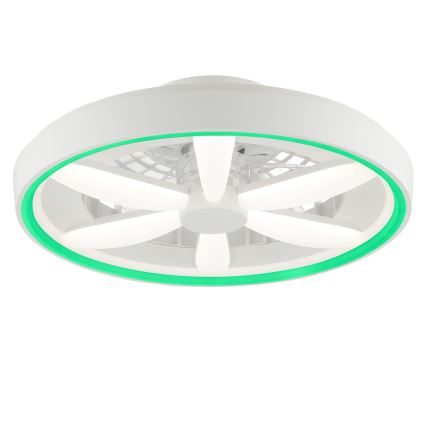 Brilliant - LED RGBW Prigušivi stropni ventilator sa svjetlom GAIANO LED/48W/230V 2700-6500K bijela + daljinski upravljač