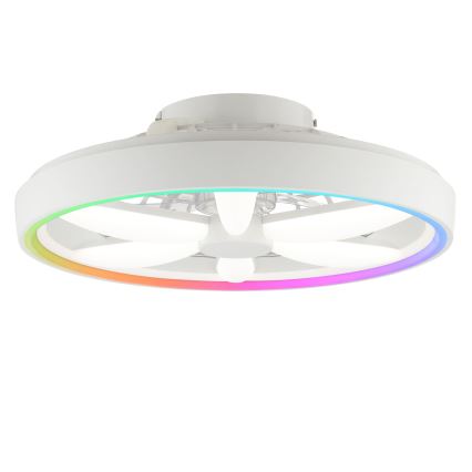 Brilliant - LED RGBW Prigušivi stropni ventilator sa svjetlom GAIANO LED/48W/230V 2700-6500K bijela + daljinski upravljač