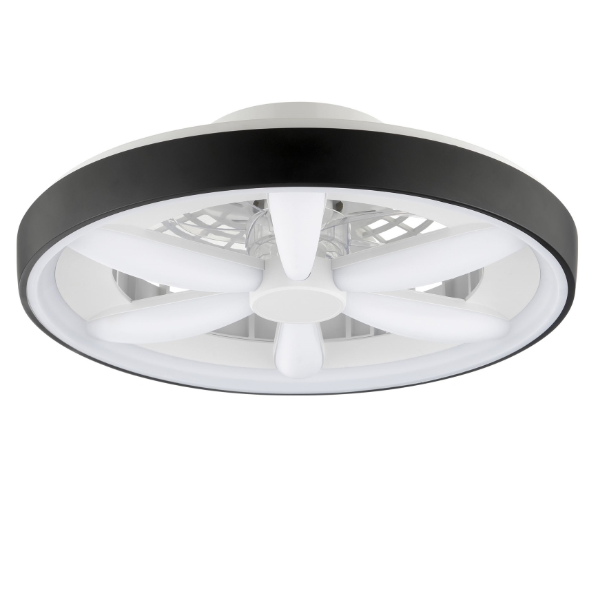 Brilliant - LED RGBW Prigušivi stropni ventilator sa svjetlom GAIANO LED/48W/230V 2700-6500K crna + daljinski upravljač