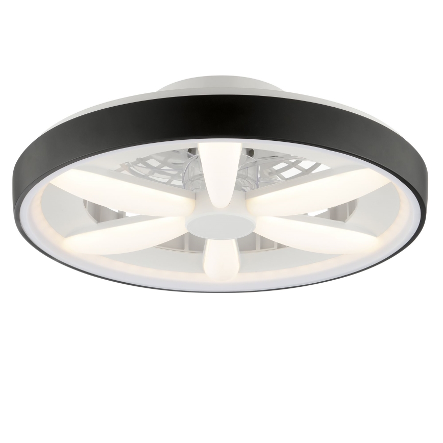 Brilliant - LED RGBW Prigušivi stropni ventilator sa svjetlom GAIANO LED/48W/230V 2700-6500K crna + daljinski upravljač