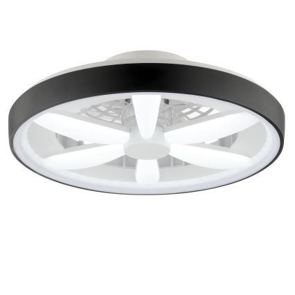 Brilliant - LED RGBW Prigušivi stropni ventilator sa svjetlom GAIANO LED/48W/230V 2700-6500K crna + daljinski upravljač