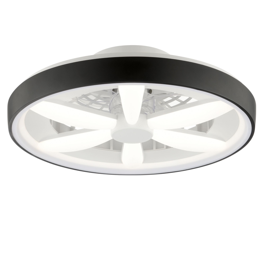 Brilliant - LED RGBW Prigušivi stropni ventilator sa svjetlom GAIANO LED/48W/230V 2700-6500K crna + daljinski upravljač
