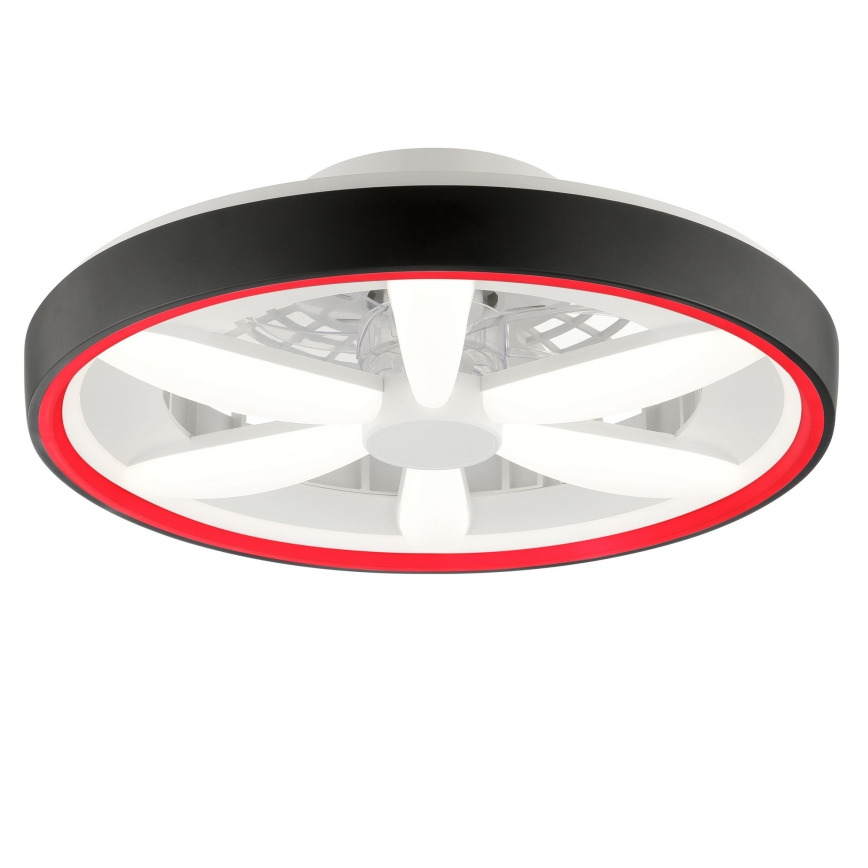 Brilliant - LED RGBW Prigušivi stropni ventilator sa svjetlom GAIANO LED/48W/230V 2700-6500K crna + daljinski upravljač