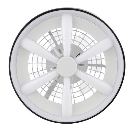 Brilliant - LED RGBW Prigušivi stropni ventilator sa svjetlom GAIANO LED/48W/230V 2700-6500K crna + daljinski upravljač