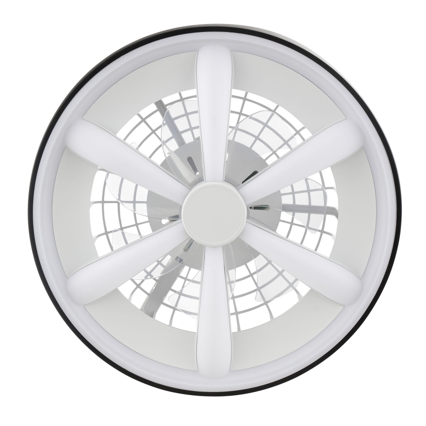 Brilliant - LED RGBW Prigušivi stropni ventilator sa svjetlom GAIANO LED/48W/230V 2700-6500K crna + daljinski upravljač