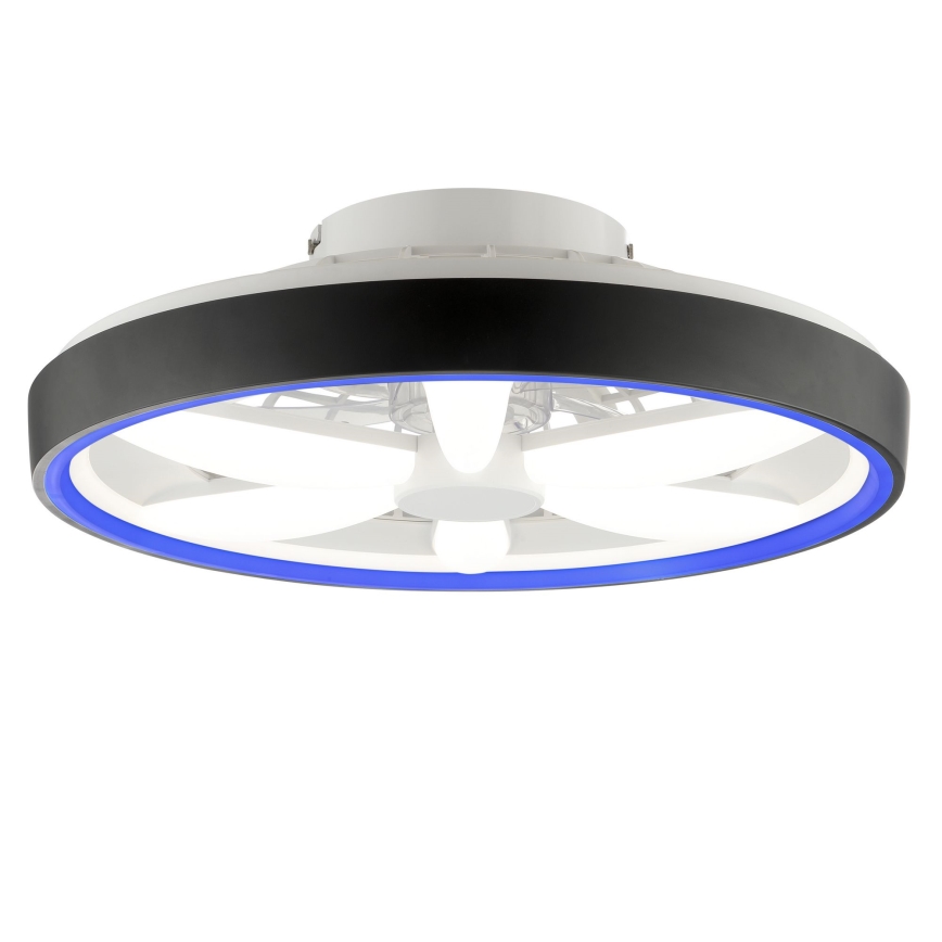 Brilliant - LED RGBW Prigušivi stropni ventilator sa svjetlom GAIANO LED/48W/230V 2700-6500K crna + daljinski upravljač