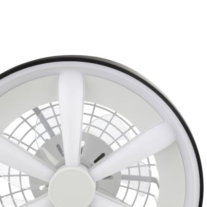 Brilliant - LED RGBW Prigušivi stropni ventilator sa svjetlom GAIANO LED/48W/230V 2700-6500K crna + daljinski upravljač