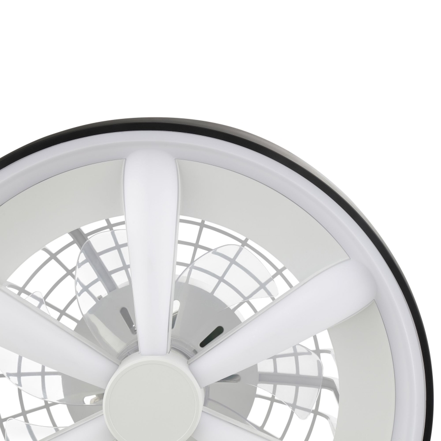Brilliant - LED RGBW Prigušivi stropni ventilator sa svjetlom GAIANO LED/48W/230V 2700-6500K crna + daljinski upravljač