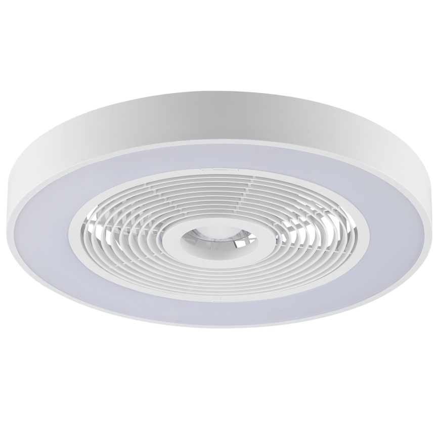 Brilliant - LED RGBW stropno svjetlo s ventilatorom s mogućnošću prigušivanja CATANIA LED/37W/230V 2700-6500K Ø 48,6 cm bijela + daljinski upravljač