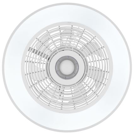 Brilliant - LED RGBW stropno svjetlo s ventilatorom s mogućnošću prigušivanja CATANIA LED/37W/230V 2700-6500K Ø 48,6 cm bijela + daljinski upravljač