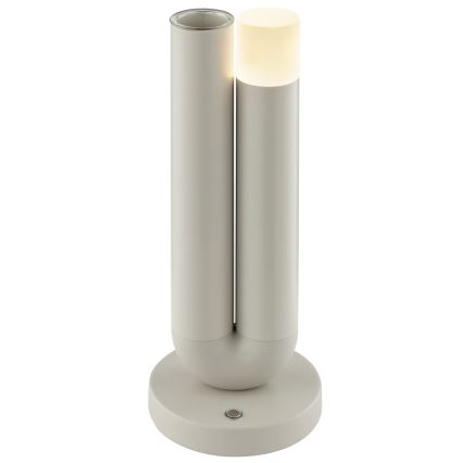 Brilliant - LED vanjska stolna lampa SAYU, punjiva i upravljiva dodirom, s mogućnošću prigušivanja LED/2,5W/5V 2700K 2600 mAh IP44 siva