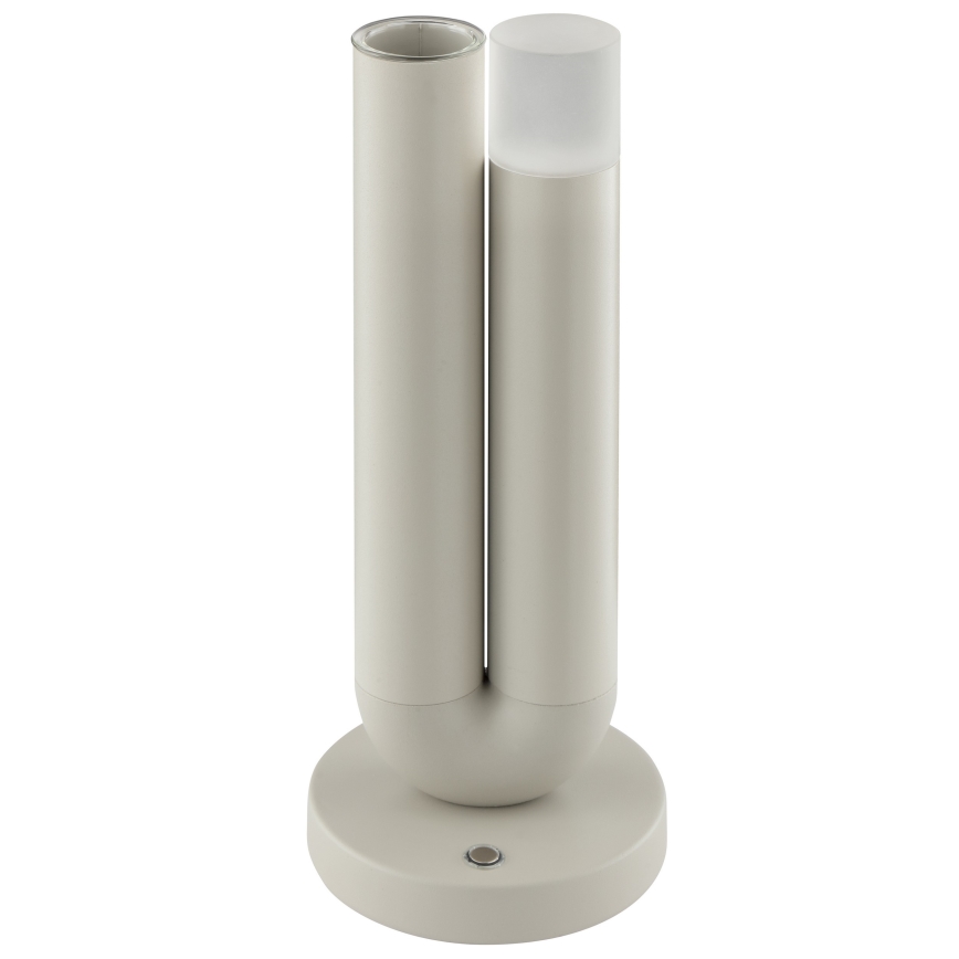 Brilliant - LED vanjska stolna lampa SAYU, punjiva i upravljiva dodirom, s mogućnošću prigušivanja LED/2,5W/5V 2700K 2600 mAh IP44 siva