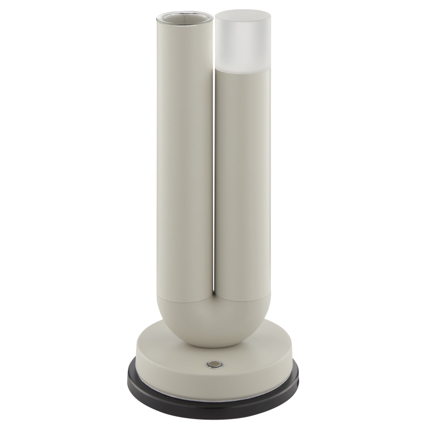 Brilliant - LED vanjska stolna lampa SAYU, punjiva i upravljiva dodirom, s mogućnošću prigušivanja LED/2,5W/5V 2700K 2600 mAh IP44 siva