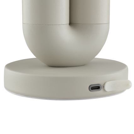 Brilliant - LED vanjska stolna lampa SAYU, punjiva i upravljiva dodirom, s mogućnošću prigušivanja LED/2,5W/5V 2700K 2600 mAh IP44 siva