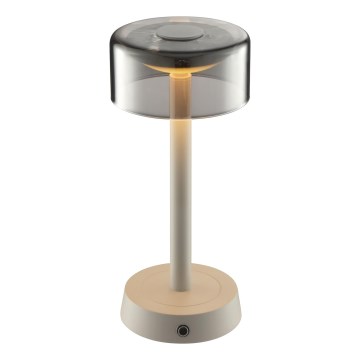Brilliant - LED s mogućnošću prigušivanja, punjiva dodirna vanjska stolna lampa RAZOR LED/2,5W/5V 2700K 2600 mAh IP44 siva