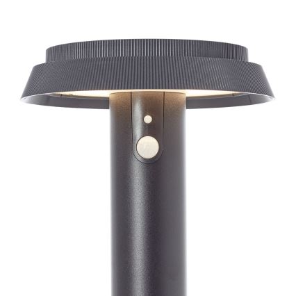 Brilliant - LED Solarna lampa sa senzorom ALVERO LED/4W/3,7V 70 cm IP44 crna