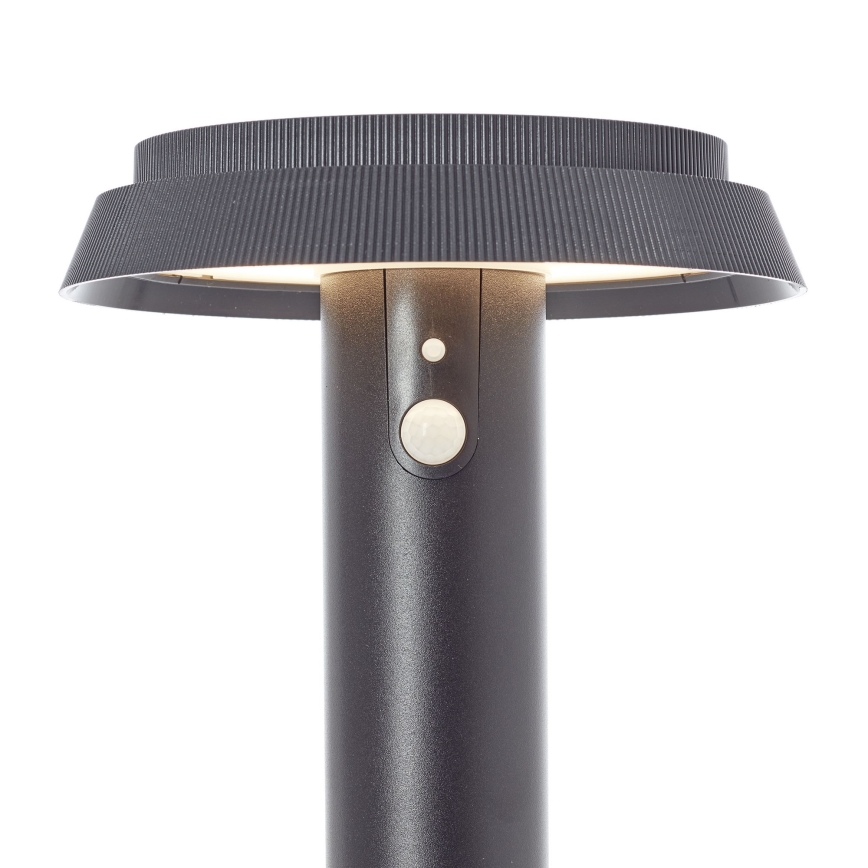 Brilliant - LED Solarna lampa sa senzorom ALVERO LED/4W/3,7V 70 cm IP44 crna