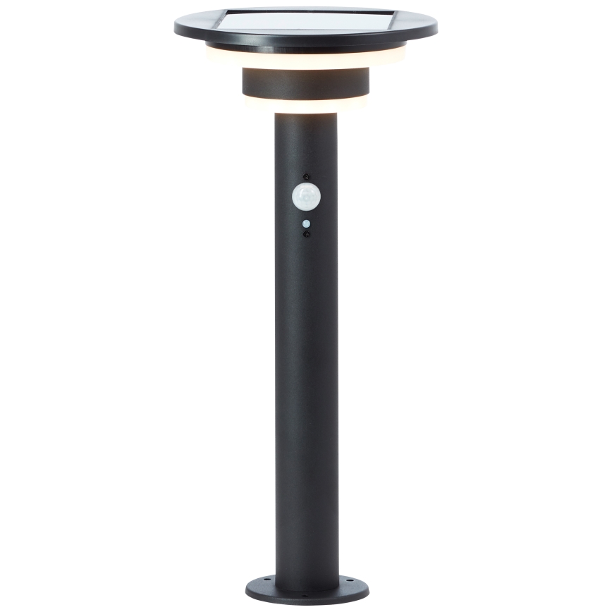 Brilliant - LED Solarna lampa sa senzorom GARVINA LED/3W/3,7V 45 cm IP44 crna