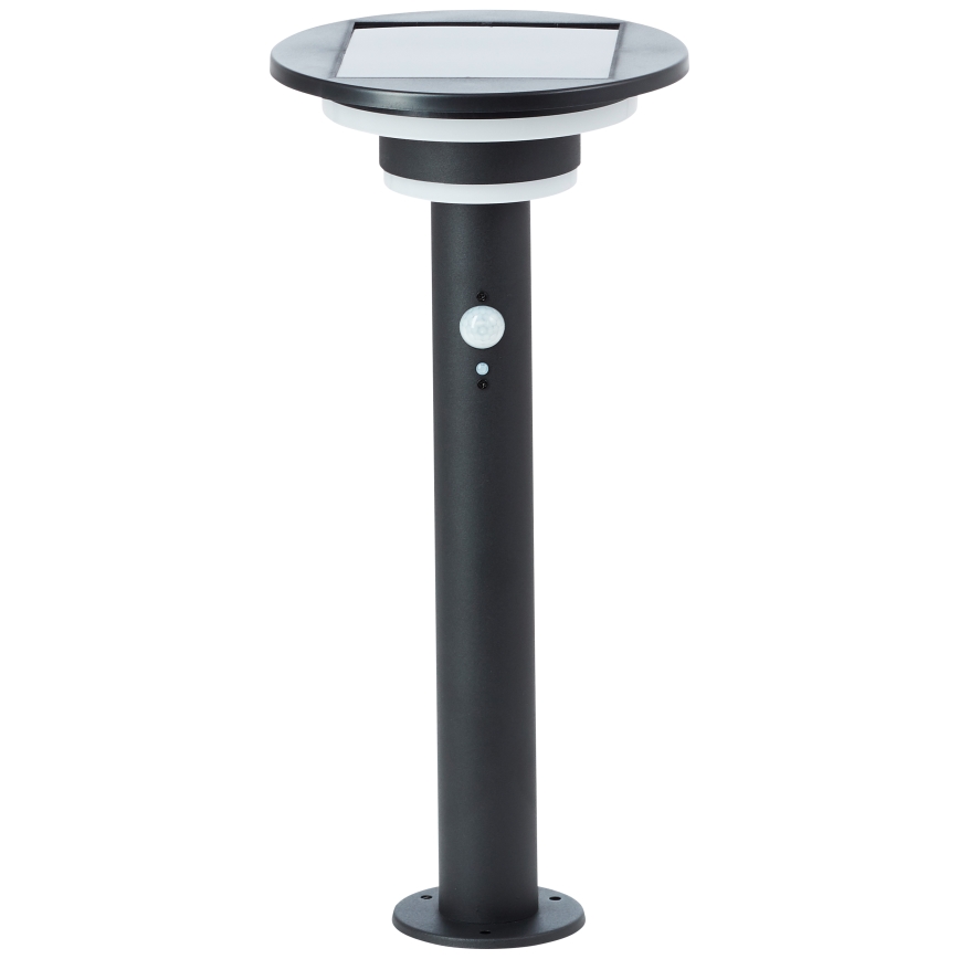 Brilliant - LED Solarna lampa sa senzorom GARVINA LED/3W/3,7V 45 cm IP44 crna