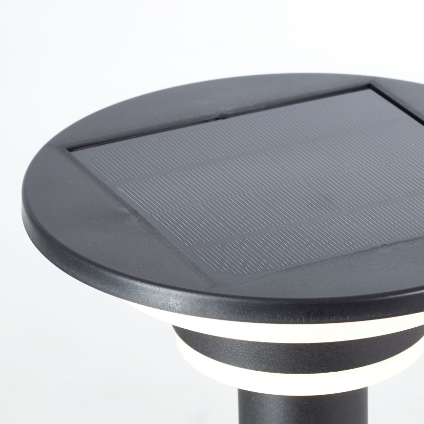 Brilliant - LED Solarna lampa sa senzorom GARVINA LED/3W/3,7V 45 cm IP44 crna