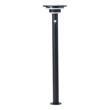 Brilliant - LED Solarna lampa sa senzorom GARVINA LED/3W/3,7V 85 cm IP44 crna