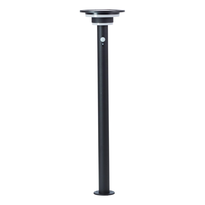 Brilliant - LED Solarna lampa sa senzorom GARVINA LED/3W/3,7V 85 cm IP44 crna
