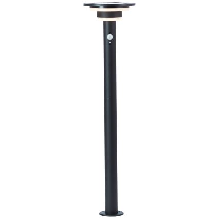 Brilliant - LED Solarna lampa sa senzorom GARVINA LED/3W/3,7V 85 cm IP44 crna