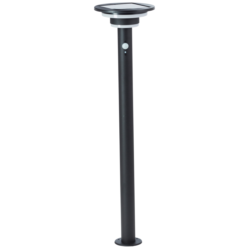 Brilliant - LED Solarna lampa sa senzorom GARVINA LED/3W/3,7V 85 cm IP44 crna