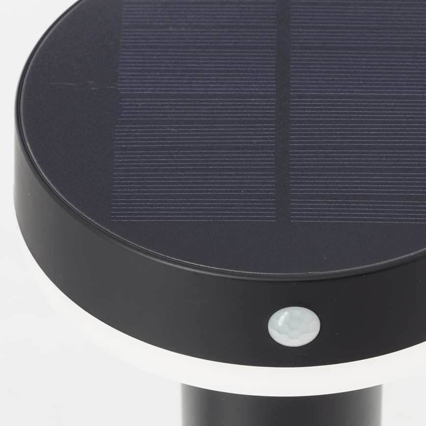 Brilliant - LED Solarna lampa sa senzorom MAGUA LED/4W/3,7V 50,2 cm IP44 crna