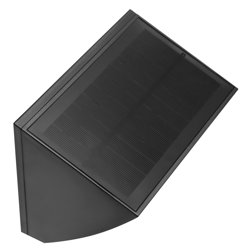 Brilliant - LED solarno zidno svjetlo s senzorom SIERRA LED/6W/3,7V 2700/4000/6500K 2000 mAh IP54 crno