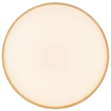 Brilliant - LED prigušivo stropno svjetlo ALSON LED/17W/230V 3000-6500K Ø 49,5 cm kaučukovac + daljinski upravljač