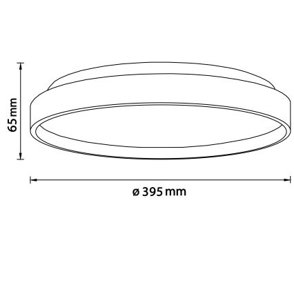 Brilliant - LED Stropna svjetiljka ALSON LED/26W/230V 3000/4500K pr. 39,5 cm kaučukovac - FSC certificirano
