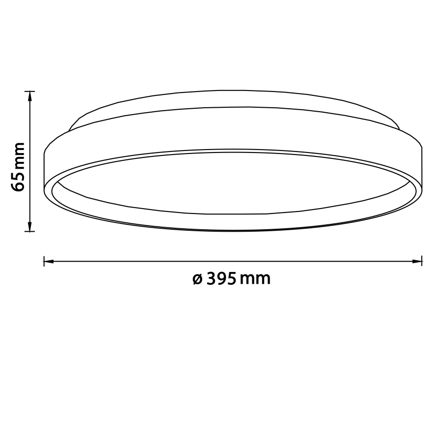 Brilliant - LED Stropna svjetiljka ALSON LED/26W/230V 3000/4500K pr. 39,5 cm kaučukovac - FSC certificirano