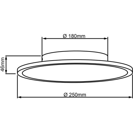 Brilliant - LED Stropna svjetiljka BUFFI LED/13W/230V pr. 25 cm 2700K