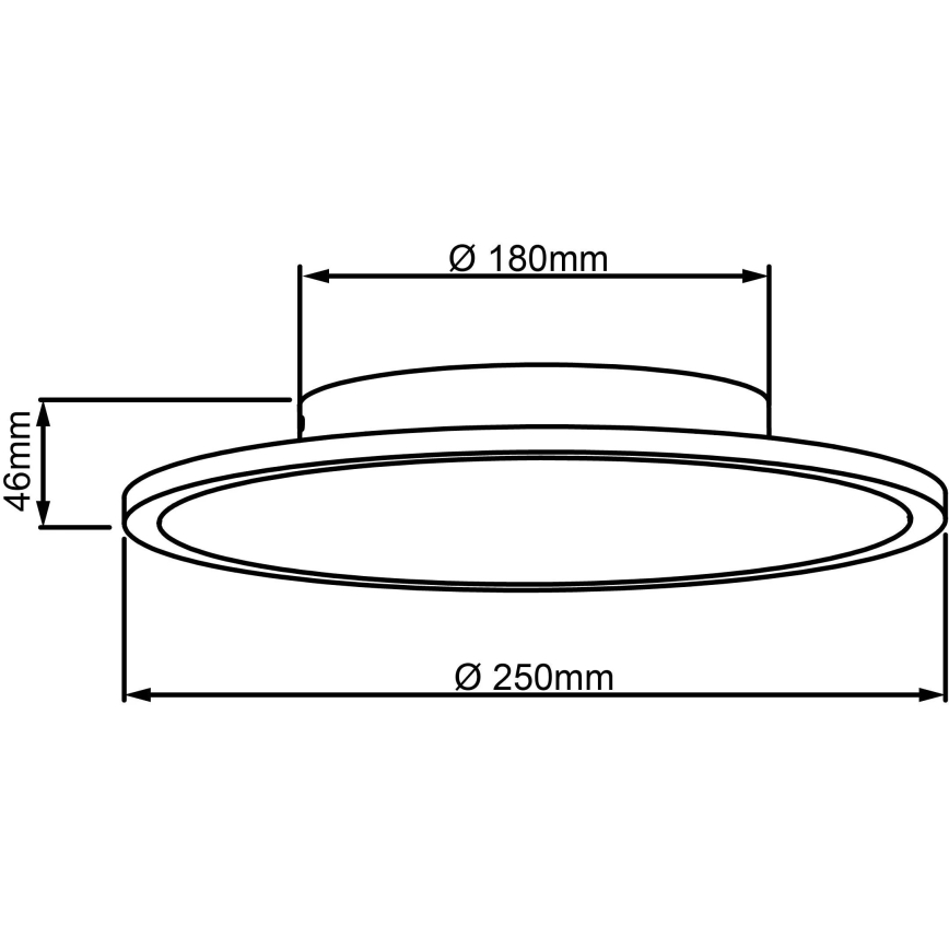 Brilliant - LED Stropna svjetiljka BUFFI LED/13W/230V pr. 25 cm 2700K