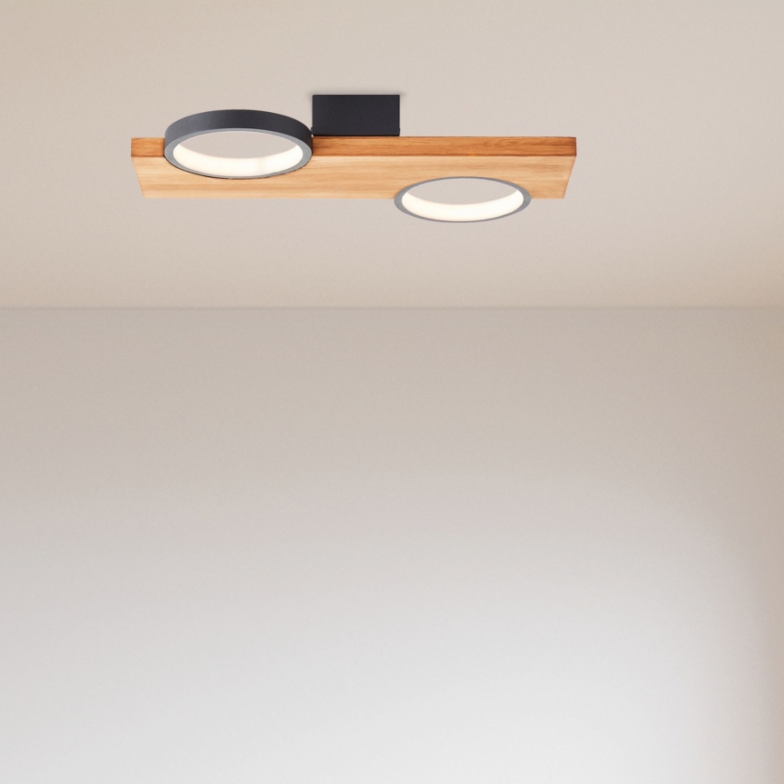 Brilliant - LED Stropna svjetiljka CHEESY LED/14W/230V bor - FSC certificirano