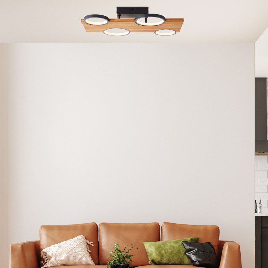 Brilliant - LED Stropna svjetiljka CHEESY LED/28W/230V bor - FSC certificirano