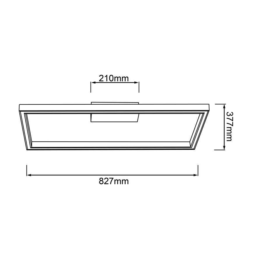 Brilliant - LED Stropna svjetiljka DELGROSSO LED/24W/230V 3000K hrast