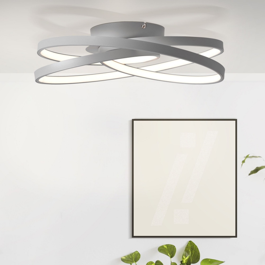 Brilliant - LED Stropna svjetiljka LABYRINTH LED/40W/230V pr. 39,5 cm siva