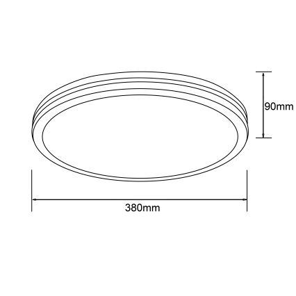 Brilliant - LED stropna svjetiljka LASKOS LED/22W/230V Ø 38 cm fikus
