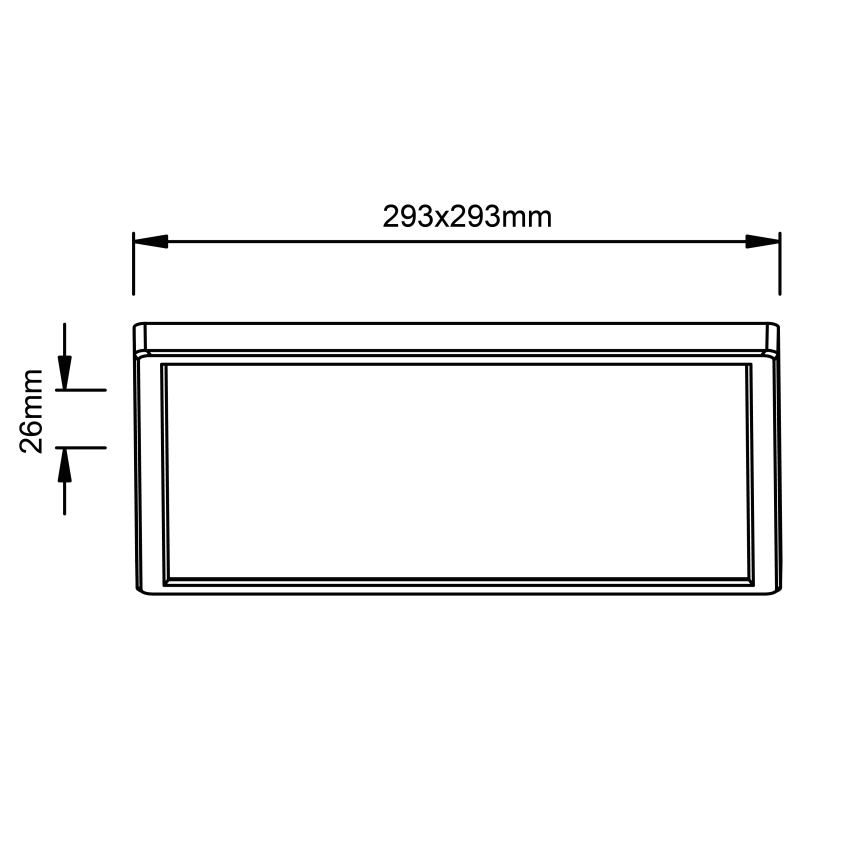 Brilliant - LED Stropna svjetiljka MILTON LED/18W/230V 29,3x29,3 cm bijela