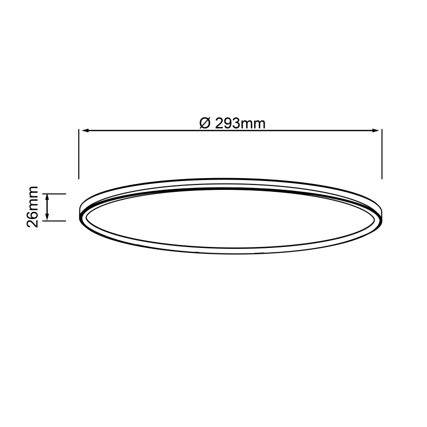 Brilliant - LED stropna svjetiljka MILTON LED/18W/230V Ø 29,3 cm crna