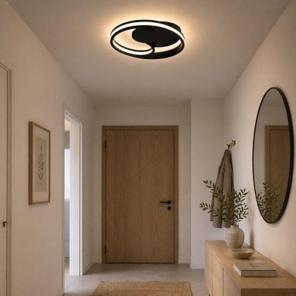 Brilliant - LED stropno svjetlo REVOLA LED/33W/230V 3000/4000/6500K promjer 40 cm crna