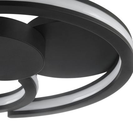 Brilliant - LED stropno svjetlo REVOLA LED/33W/230V 3000/4000/6500K promjer 40 cm crna