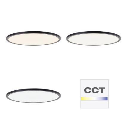 Brilliant - LED prigušivo stropno svjetlo TUCO LED/33W/230V 3000-6500K Ø 50 cm crno + daljinski upravljač