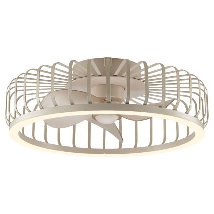Brilliant - prigušivo LED stropno svjetlo s ventilatorom CAPO LED/36W/230V 2700-6500K Ø 48 cm bež + daljinski upravljač