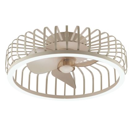 Brilliant - prigušivo LED stropno svjetlo s ventilatorom CAPO LED/36W/230V 2700-6500K Ø 48 cm bež + daljinski upravljač